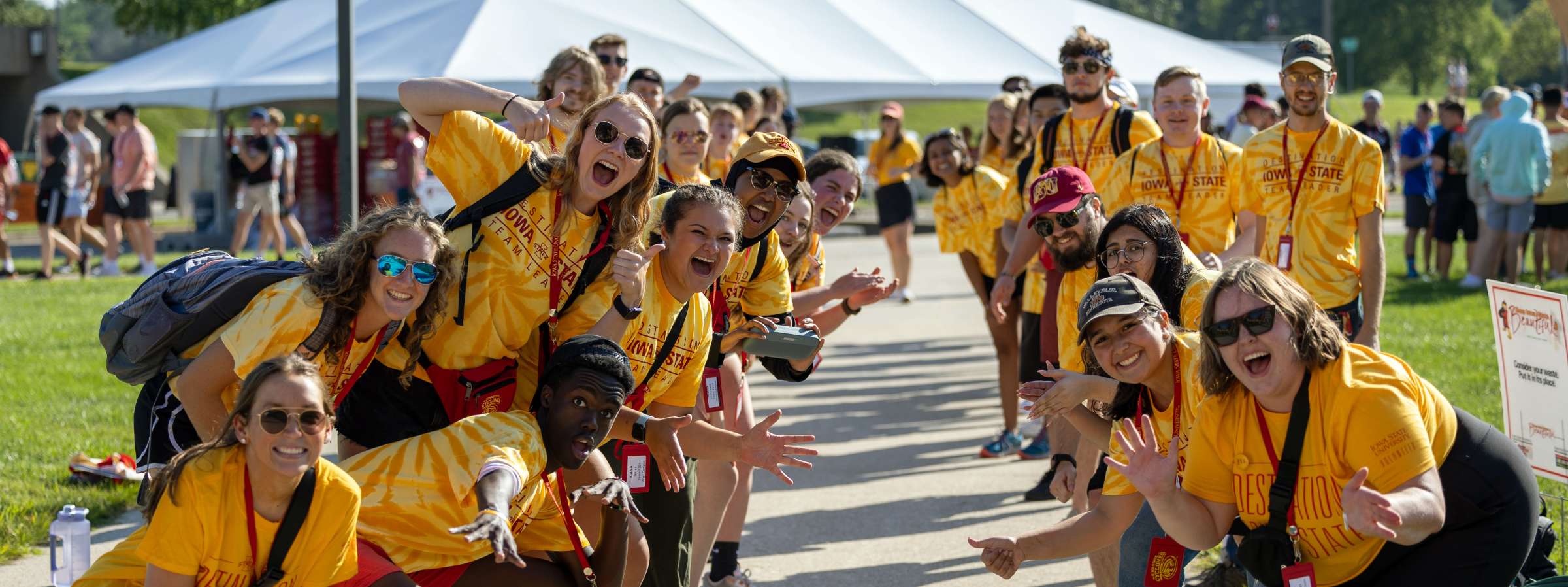 Students serving as Destination Iowa State team leaders