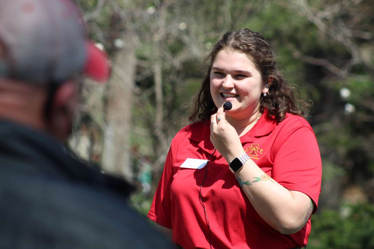 STARS Tour Guide on a campus tour